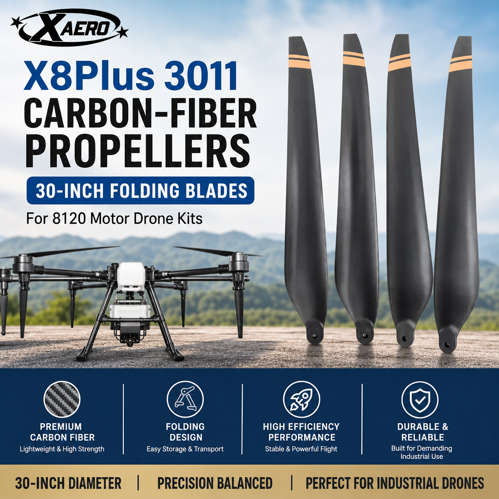 Drone Kit Build Yourself - Hobbywing X8Plus 3011 Karbon Fiber Pervaneler