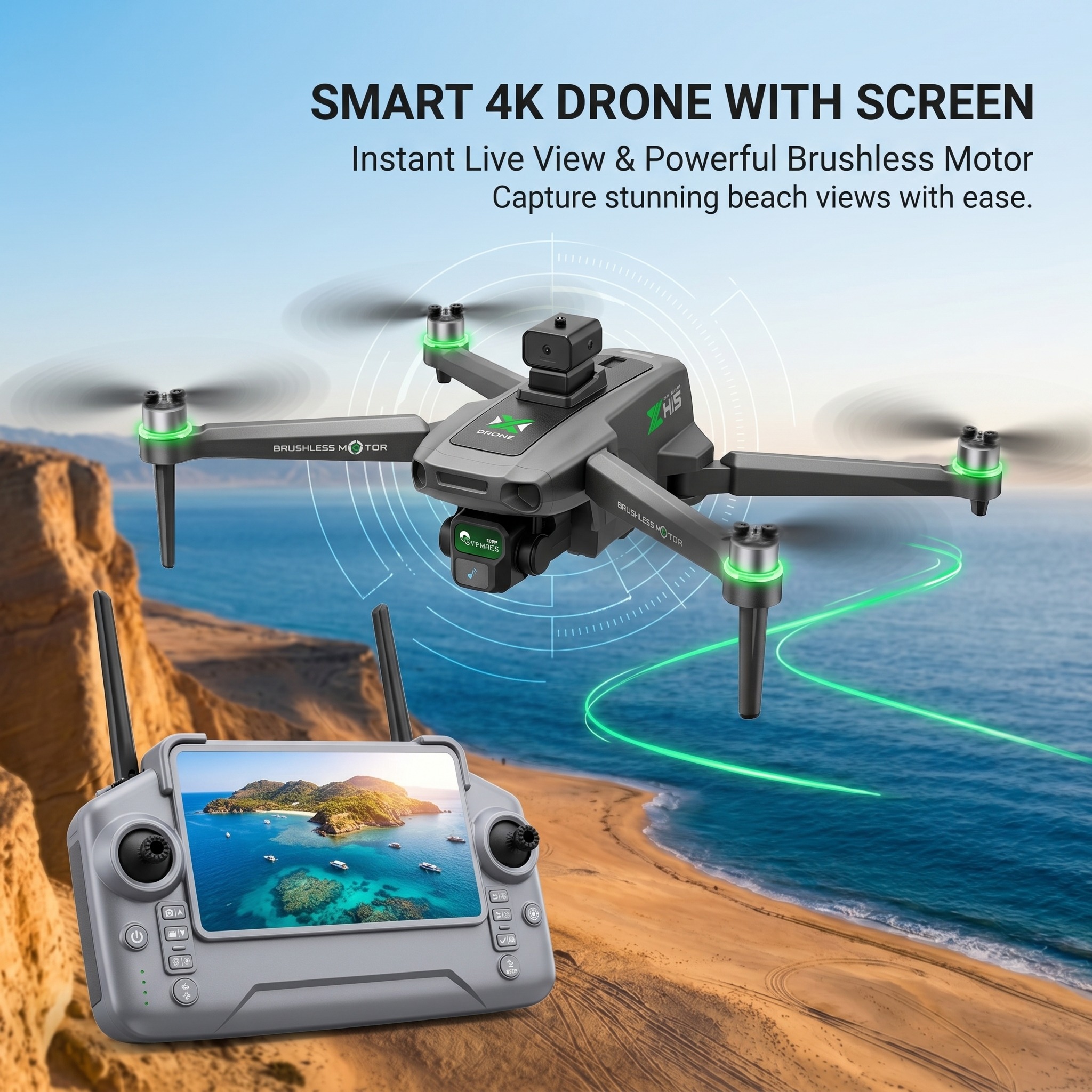 Drone Kit With Camera - 2026 Yeni ZH8 Drone 4K Kamera