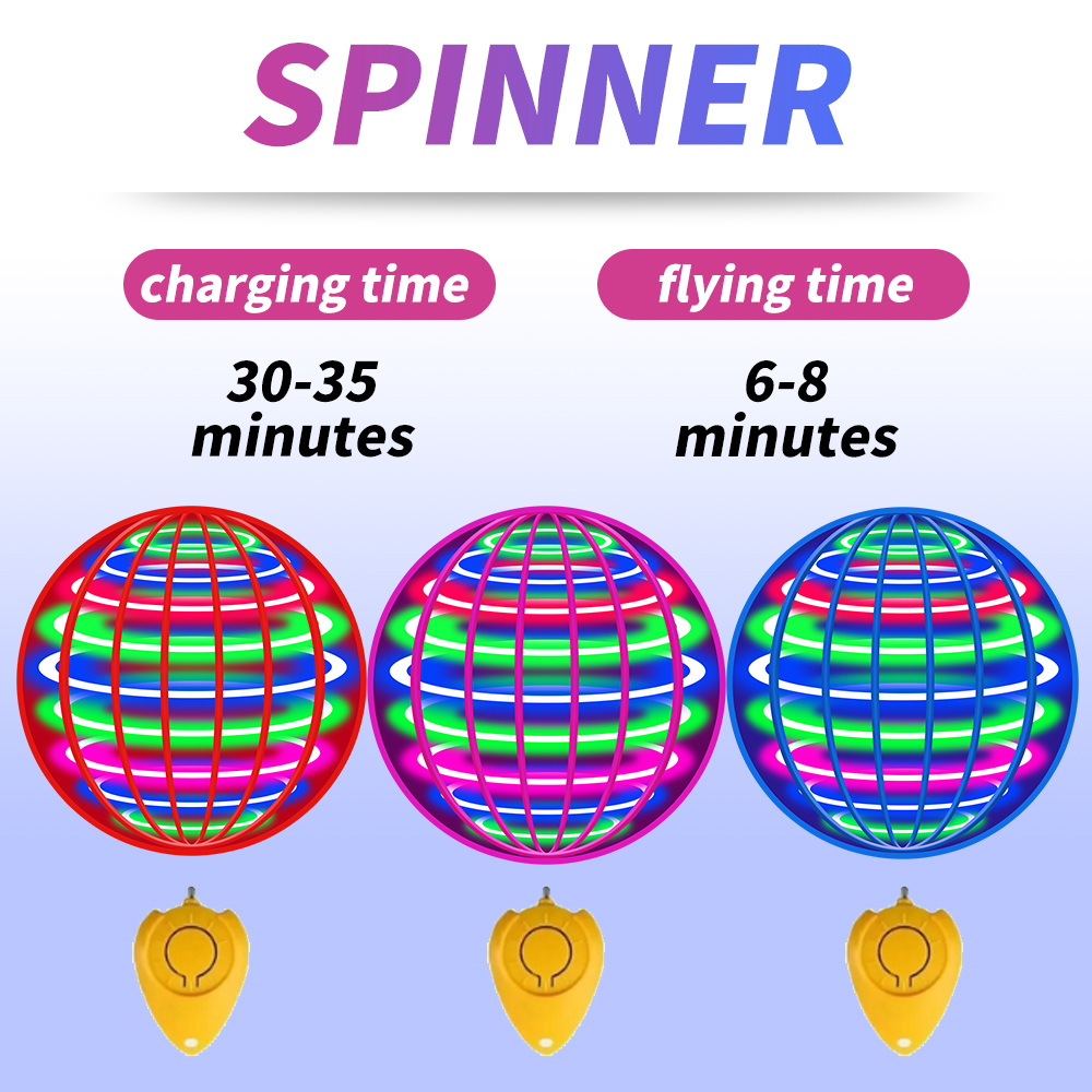 Drone Kit Tricopter - Uçan Döner Top LED Işıklı UFO