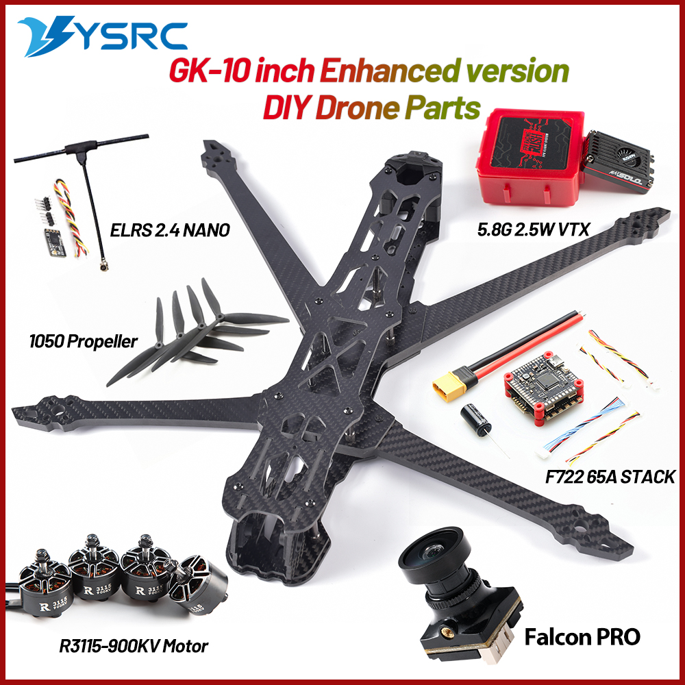 Drone Kit Fpv - GK-V3 10 inç 435mm Dingil Mesafesi
