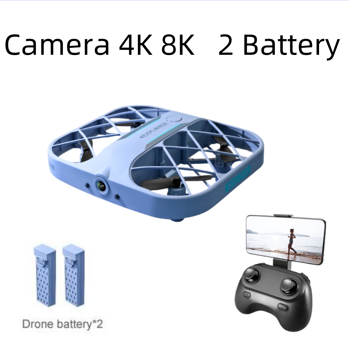 Drone Kit With Camera - JJRC H107 FPV RC Drone, 2