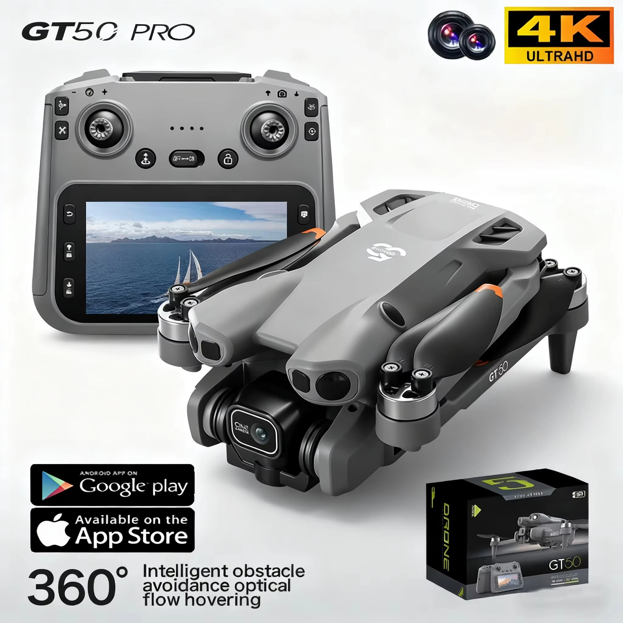 Drone Kit Professional - Yeni Hediye 2026 Geliştirilmiş GT50PRO Profesyonel