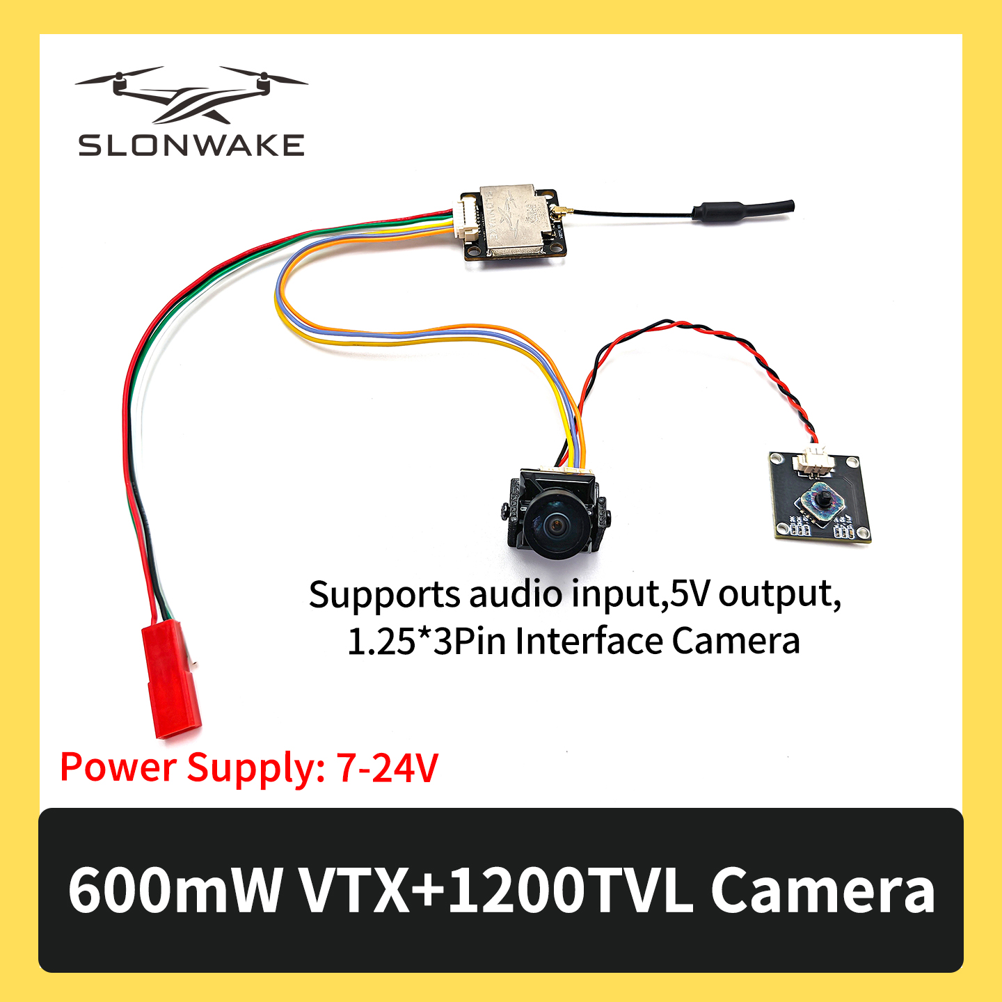 SLONWAKE 5.8G 600mW 7-24V FPV  - Drone Kit With Camera incelemesi ve fiyatı