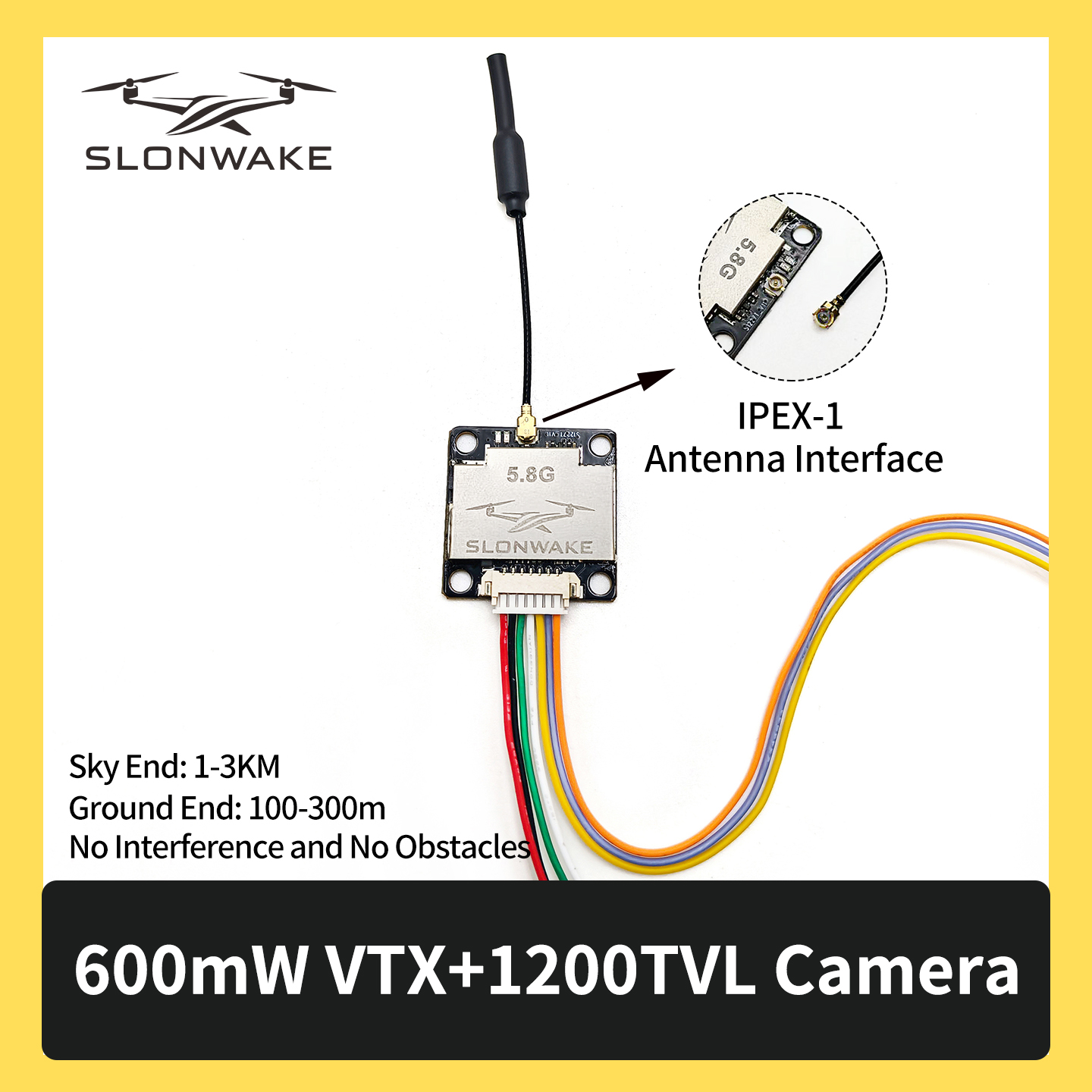 SLONWAKE 5.8G 600mW 7-24V FPV  - Drone Kit With Camera incelemesi ve fiyatı