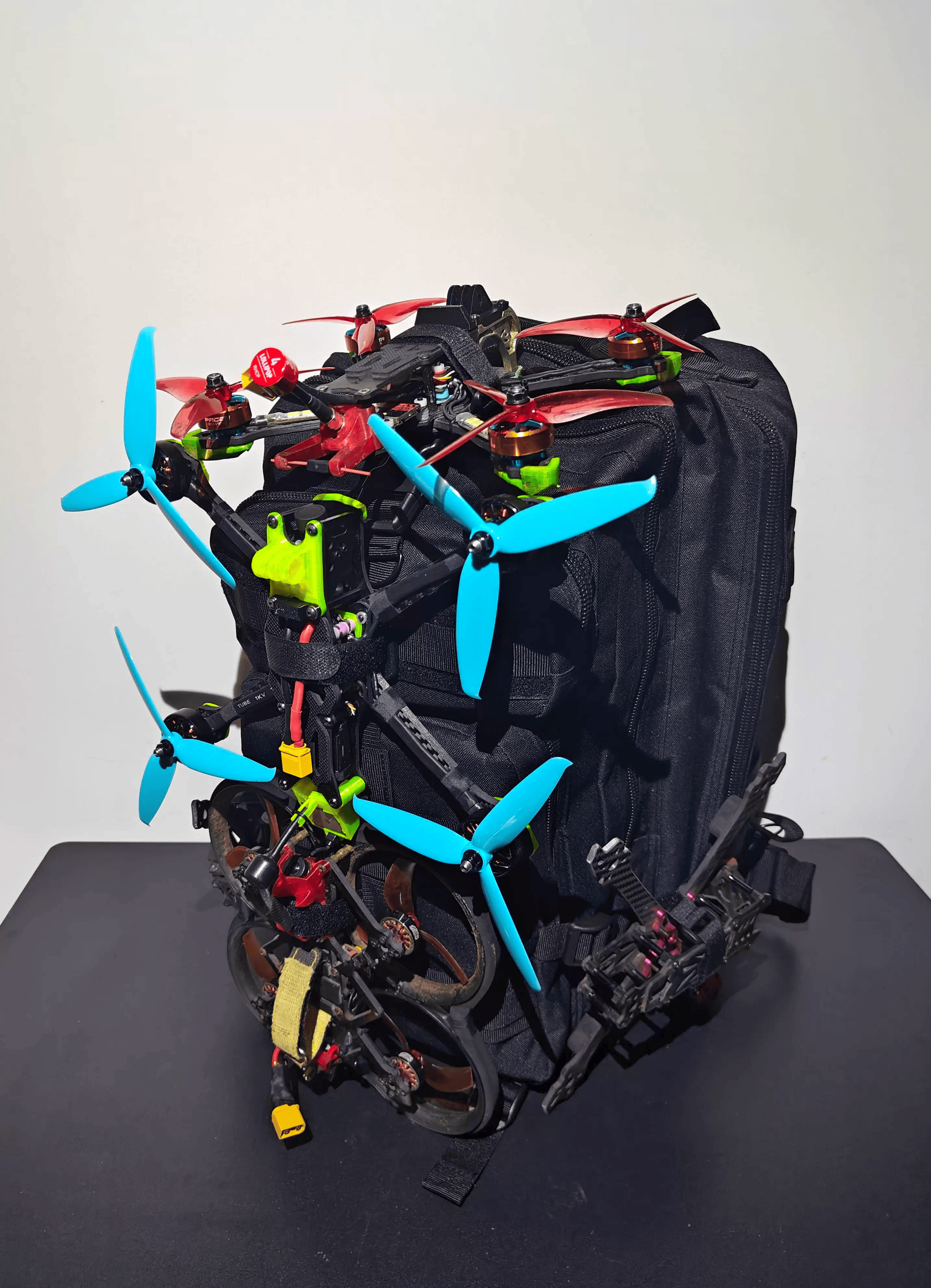 FPV Sırt Çantası Askeri Asma 4 - Drone Kit Octocopter incelemesi ve fiyatı