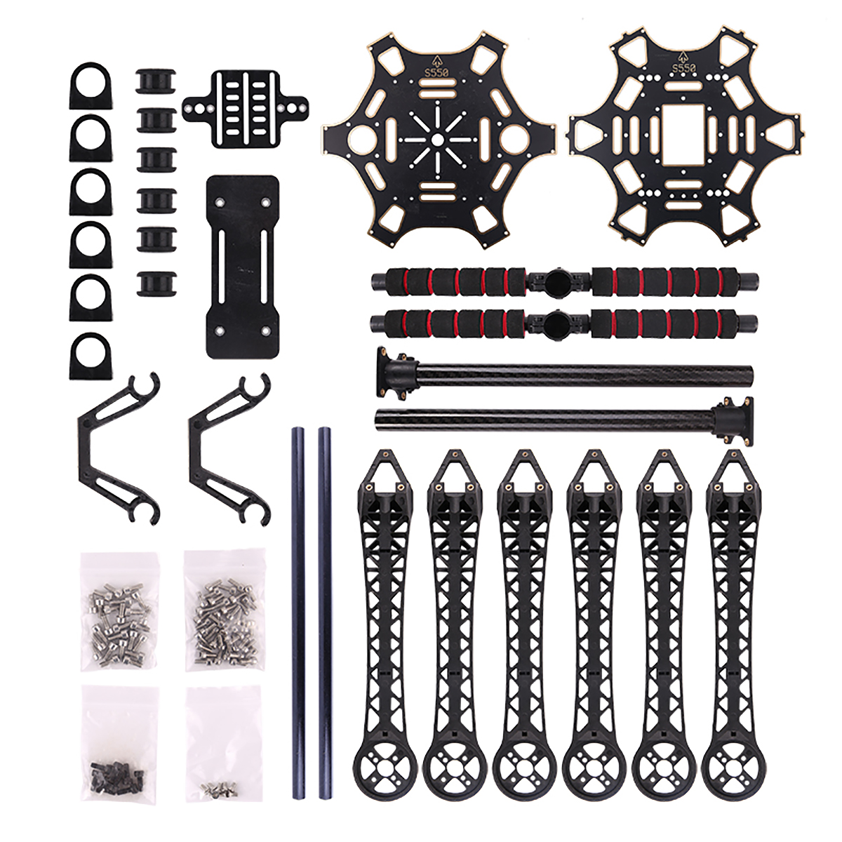 S550 F550 500 yükseltme Hexaco - Drone Kit Hexacopter incelemesi ve fiyatı