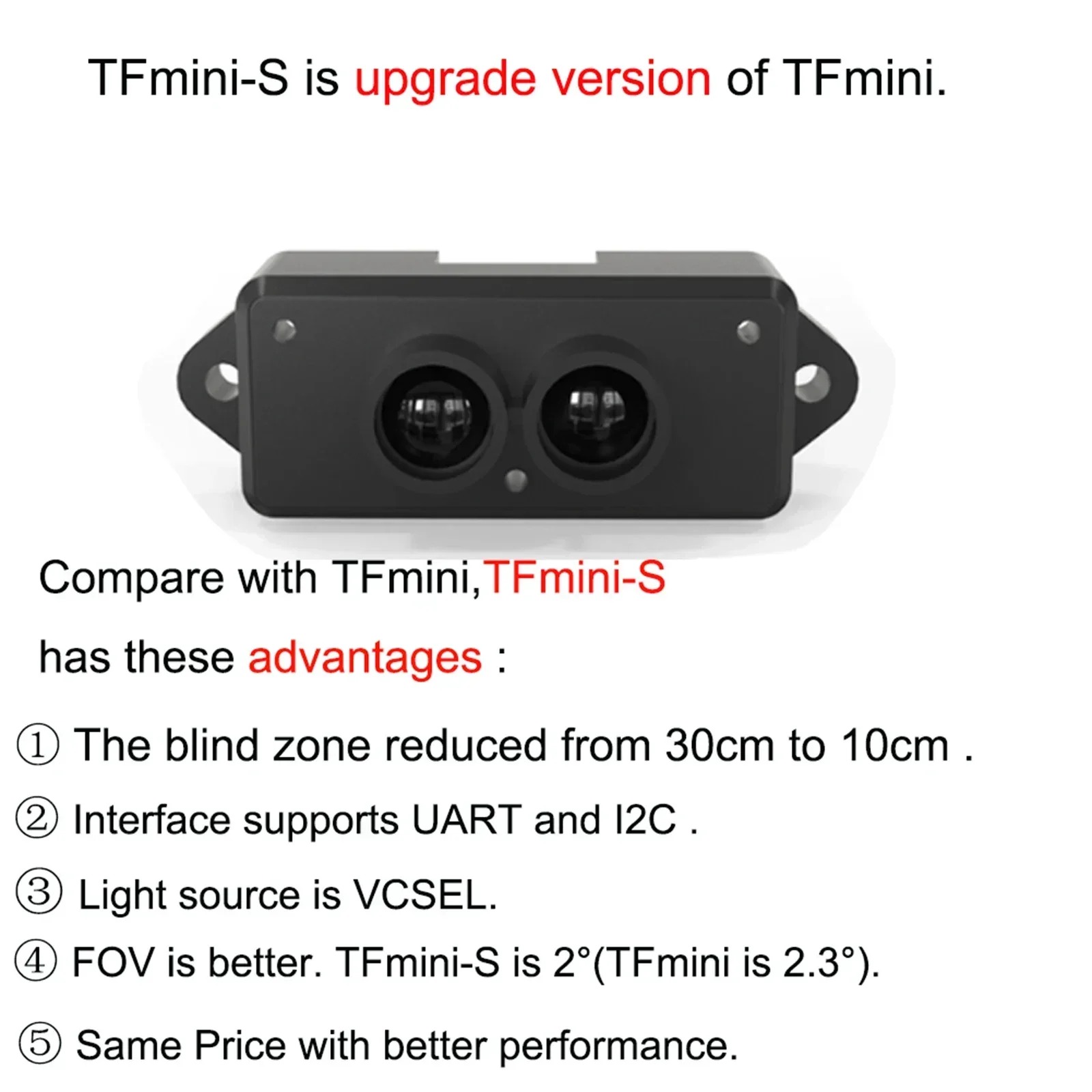 TFmini-S Benewake Mikro LiDAR  - Drone Kit Hexacopter incelemesi ve fiyatı