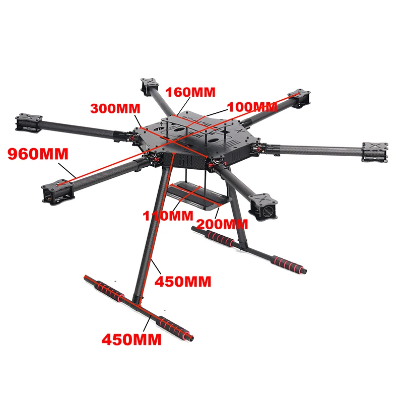 ZD850 ZD960 Tam Karbon Fiber H - Drone Kit Heavy Lift incelemesi ve fiyatı