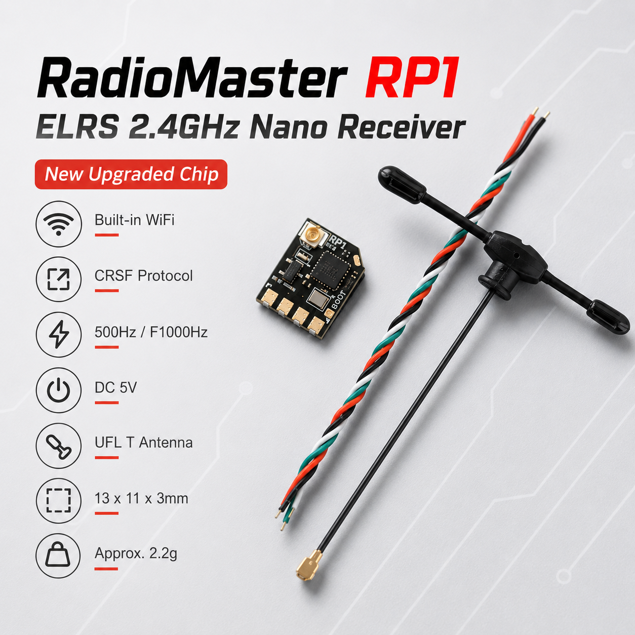 RadioMaster RP1 V2, 2.4GHz Exp - Drone Kit Long Range incelemesi ve fiyatı