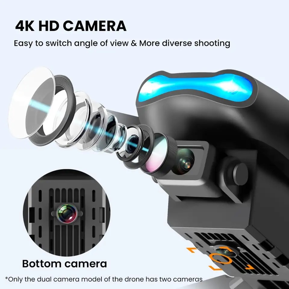 Yeni Mini drone E99 4K WIFI HD - Drone Kit Tricopter incelemesi ve fiyatı