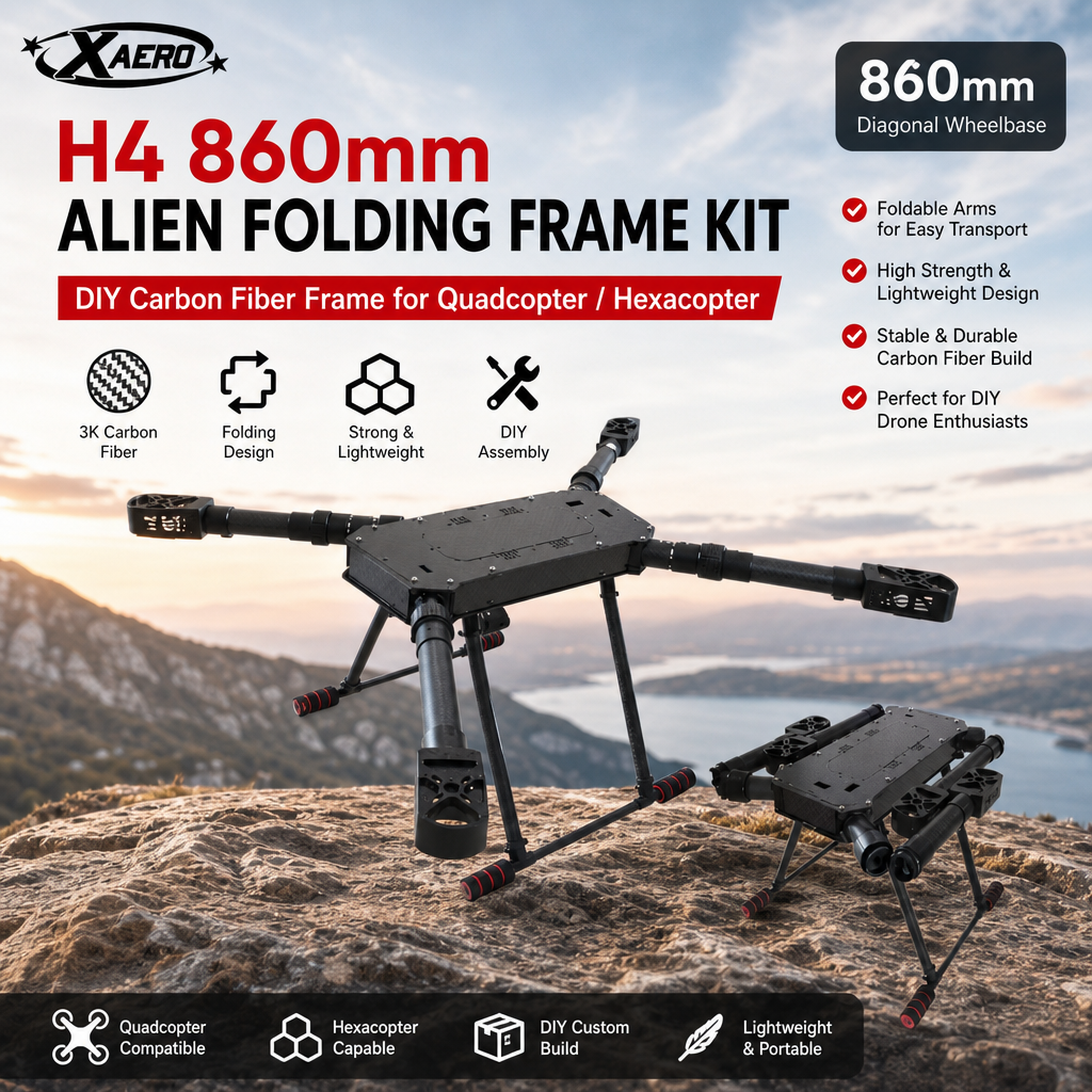 XAERO DIY H4 860mm Alien Katla - Drone Kit Hexacopter incelemesi ve fiyatı