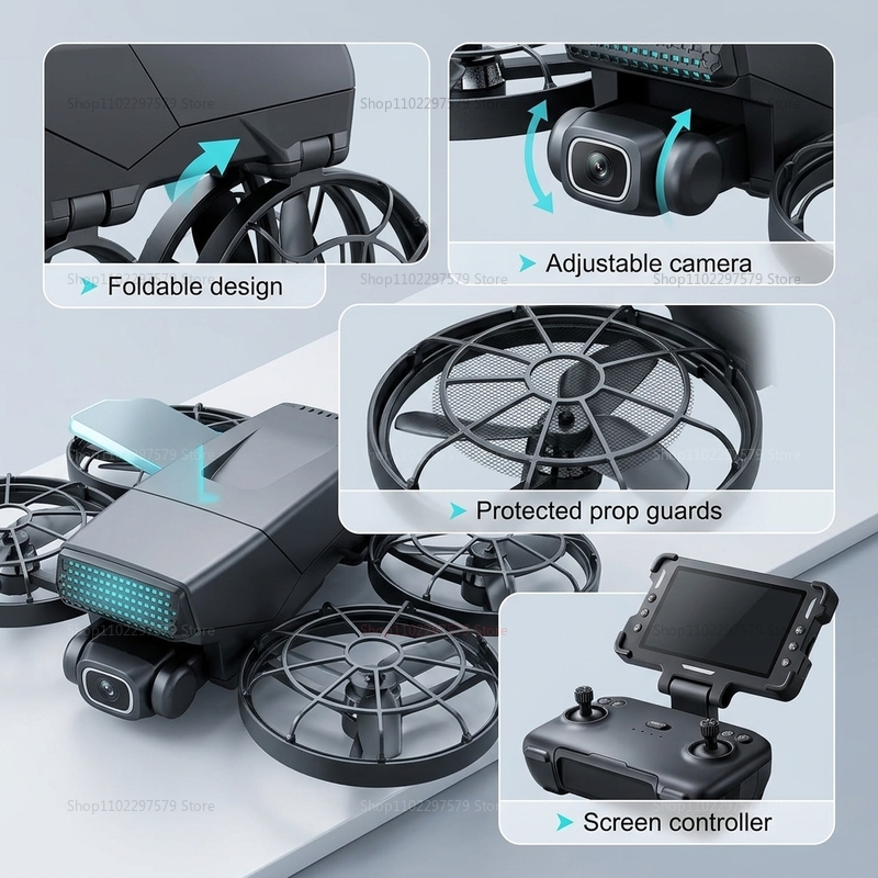 Yeni Drone'lar M8 GPS 8K Profe - Drone Kit With Camera incelemesi ve fiyatı